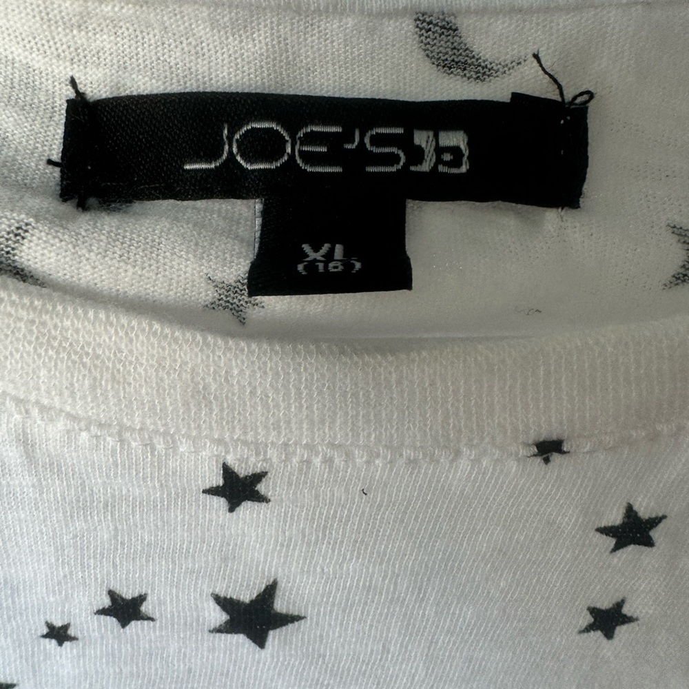 Joes women’s white blouse with stars